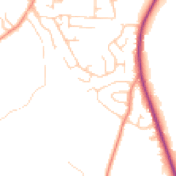 Daytime road noise heatmap for LS29 7RJ