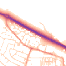 Daytime road noise heatmap for LS29 7RN