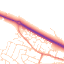Daytime road noise heatmap for LS29 7RS