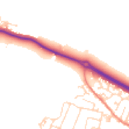 Daytime road noise heatmap for LS29 7TE