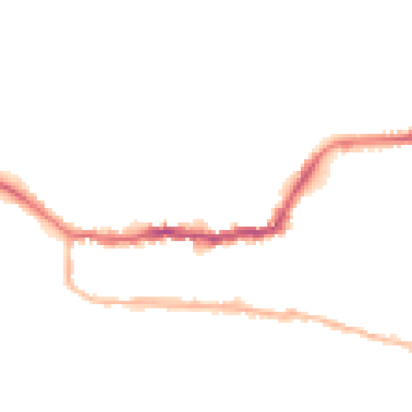 Night-time road noise heatmap for LS29 8DF