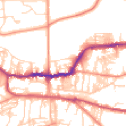 Daytime road noise heatmap for LS29 8DY