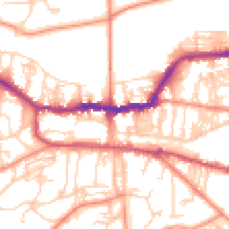 Daytime road noise heatmap for LS29 8FA