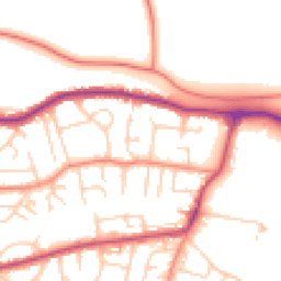 Daytime road noise heatmap for LS29 8FB