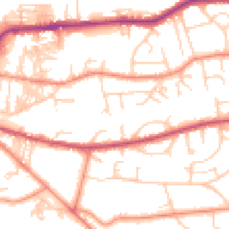 Daytime road noise heatmap for LS29 8FP