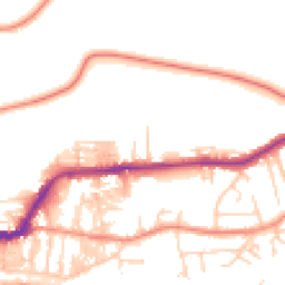 Daytime road noise heatmap for LS29 8JT