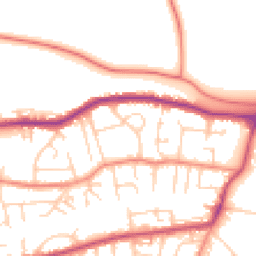 Daytime road noise heatmap for LS29 8LU