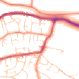 Daytime road noise heatmap for LS29 8PH