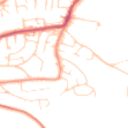 Daytime road noise heatmap for LS29 8PX