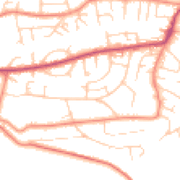 Daytime road noise heatmap for LS29 8QW