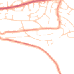 Daytime road noise heatmap for LS29 8RW