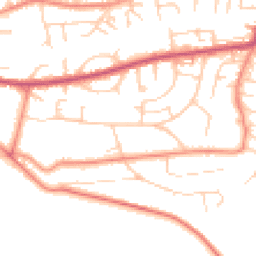 Daytime road noise heatmap for LS29 8SJ