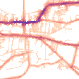 Daytime road noise heatmap for LS29 8SR