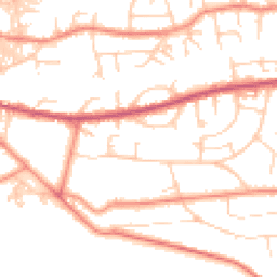 Daytime road noise heatmap for LS29 8TX