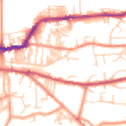 Daytime road noise heatmap for LS29 8UW