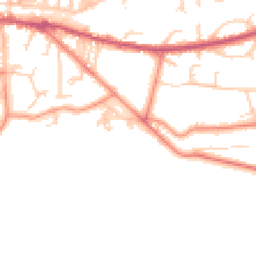 Daytime road noise heatmap for LS29 8UX