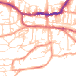 Daytime road noise heatmap for LS29 9BF