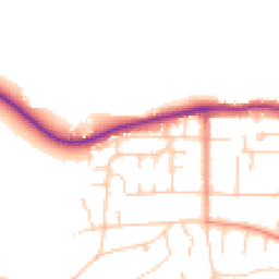 Daytime road noise heatmap for LS29 9BP