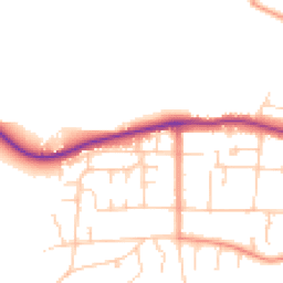 Daytime road noise heatmap for LS29 9BT
