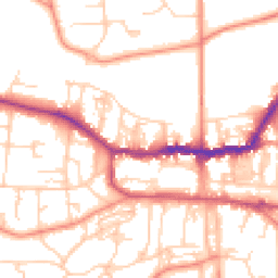 Daytime road noise heatmap for LS29 9ER