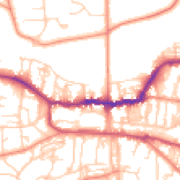 Daytime road noise heatmap for LS29 9FD