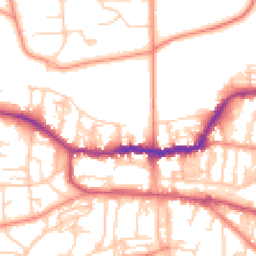 Daytime road noise heatmap for LS29 9FE