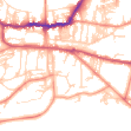 Daytime road noise heatmap for LS29 9JA