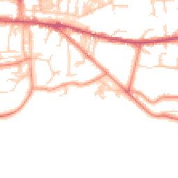 Daytime road noise heatmap for LS29 9JL