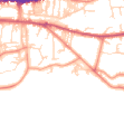 Daytime road noise heatmap for LS29 9JP