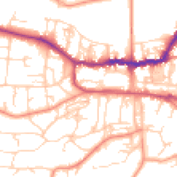 Daytime road noise heatmap for LS29 9PA
