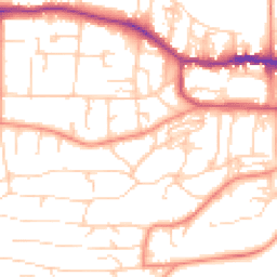Daytime road noise heatmap for LS29 9PF