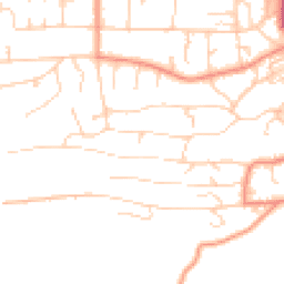 Daytime road noise heatmap for LS29 9SY