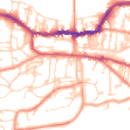 Daytime road noise heatmap for LS29 9TJ