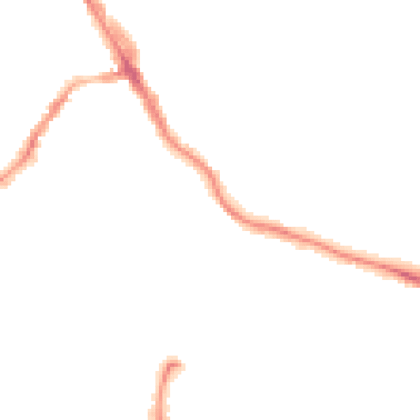 Night-time road noise heatmap for LS6 1AA