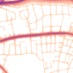 Daytime road noise heatmap for LS8 1AA