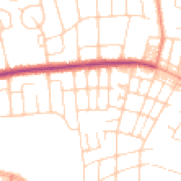 Daytime road noise heatmap for LS8 1AB