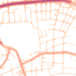 Daytime road noise heatmap for LS8 1AH