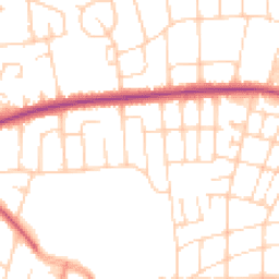Daytime road noise heatmap for LS8 1AL