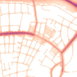Daytime road noise heatmap for LS8 1AP