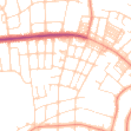 Daytime road noise heatmap for LS8 1AU