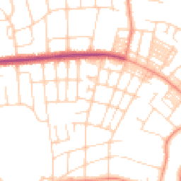 Daytime road noise heatmap for LS8 1AY
