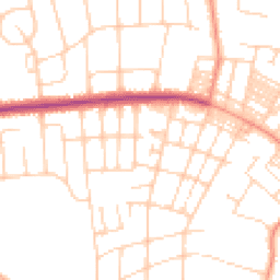 Daytime road noise heatmap for LS8 1BB