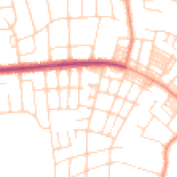 Daytime road noise heatmap for LS8 1BF