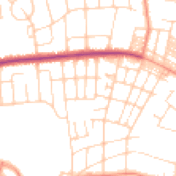 Daytime road noise heatmap for LS8 1BH