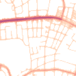 Daytime road noise heatmap for LS8 1BQ