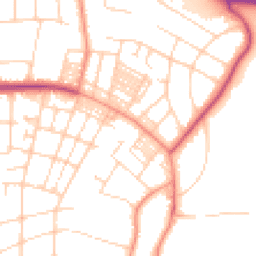 Daytime road noise heatmap for LS8 1BS