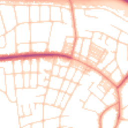 Daytime road noise heatmap for LS8 1BT