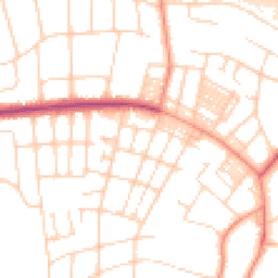 Daytime road noise heatmap for LS8 1BU