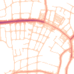 Daytime road noise heatmap for LS8 1BZ