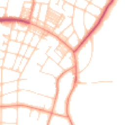 Daytime road noise heatmap for LS8 1DJ